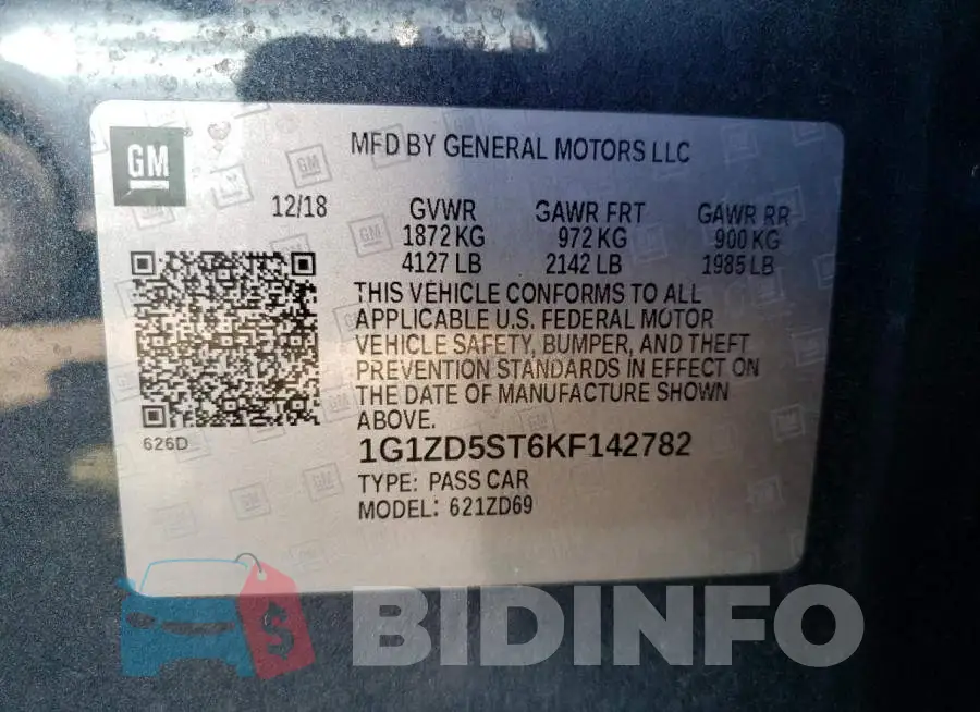 1G1ZD5ST6KF142782 Photo# 12