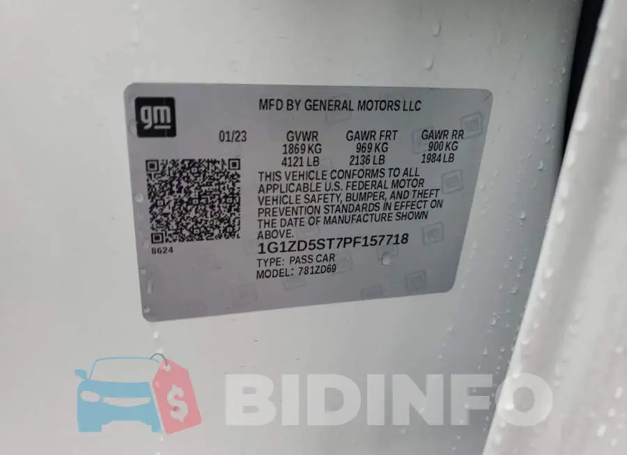 1G1ZD5ST7PF157718 Photo# 12