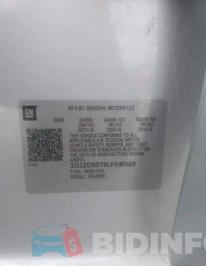 1G1ZD5ST9LF040569 Photo# 12