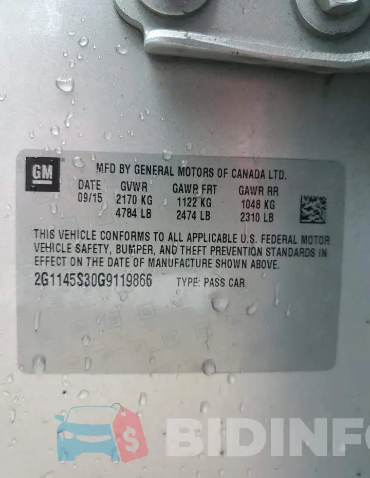 2G1145S30G9119866 Photo# 12