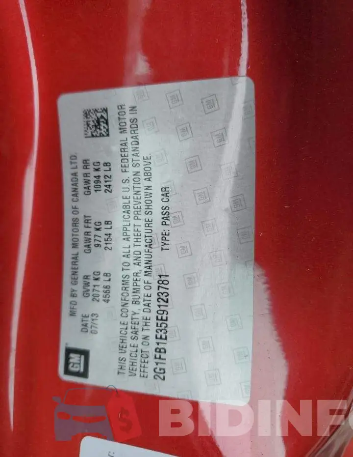 2G1FB1E35E9123781 Photo# 12