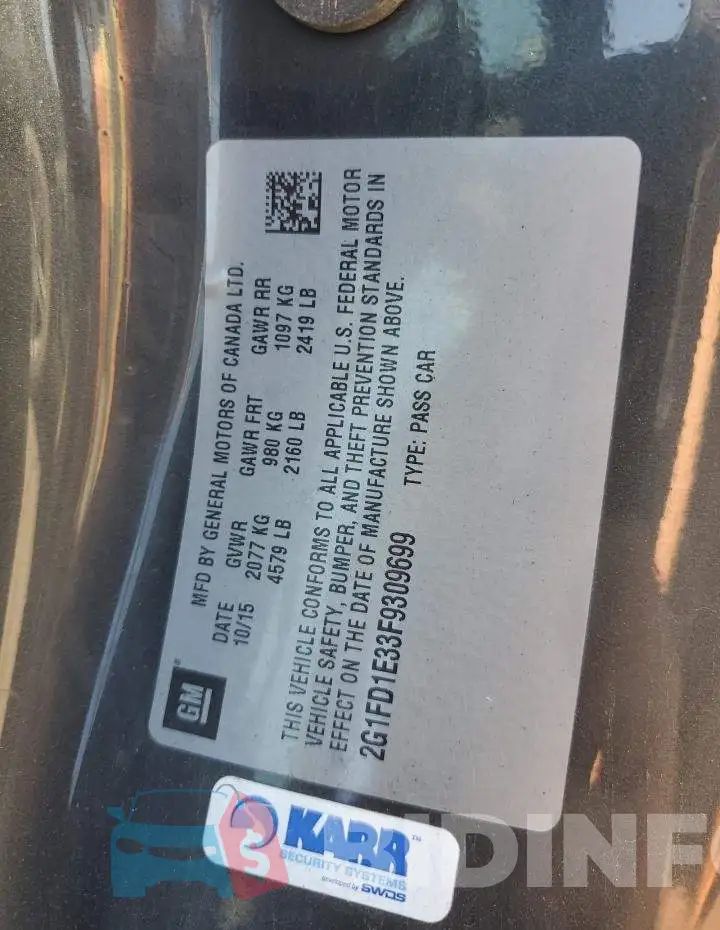 2G1FD1E33F9309699 Photo# 12