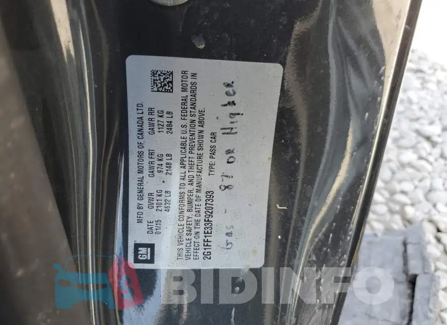 2G1FF1E33F9207393 Photo# 10
