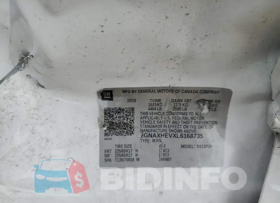 2GNAXHEVXL6168735 Photo# 12