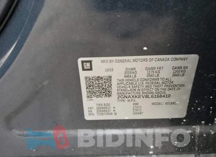 2GNAXKEV8L6168410 Photo# 13