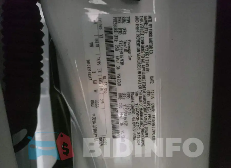 1FADP3F23GL248524 Photo# 12