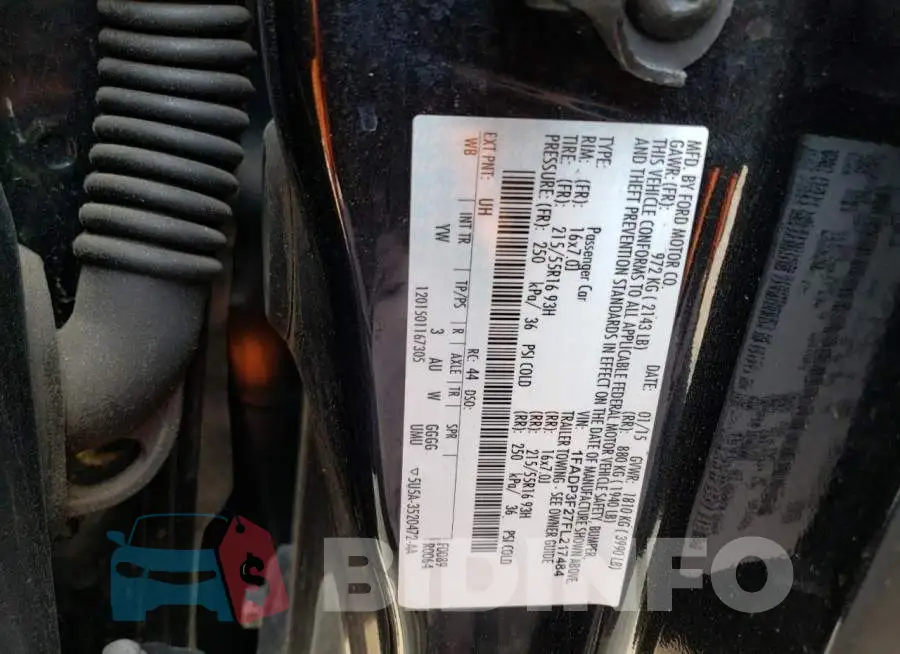 1FADP3F27FL217484 Photo# 12