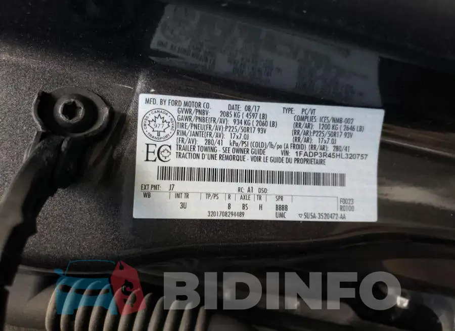 1FADP3R45HL320757 Photo# 12