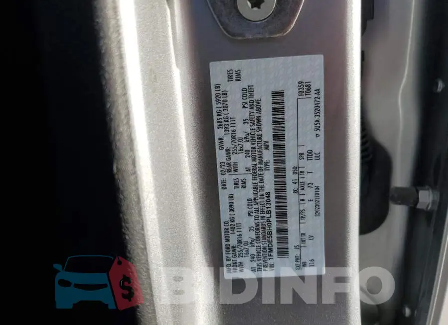 1FMDE5BH0PLB13048 Photo# 12