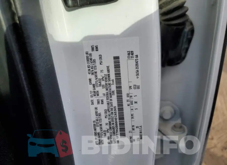 1FT7W2B66HEC65305 Photo# 12