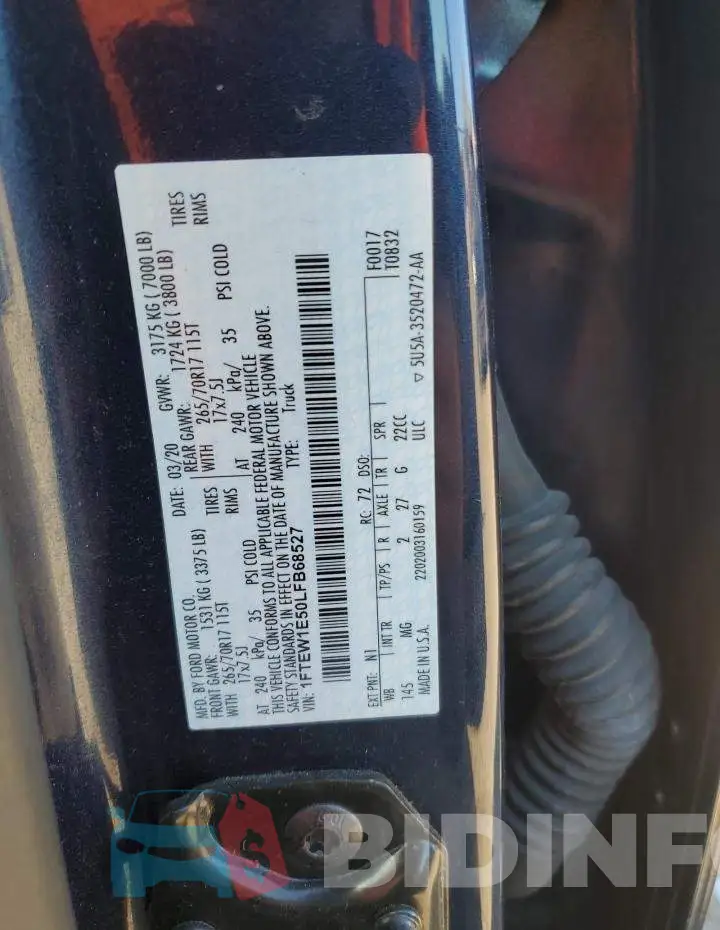 1FTEW1E50LFB68527 Photo# 13