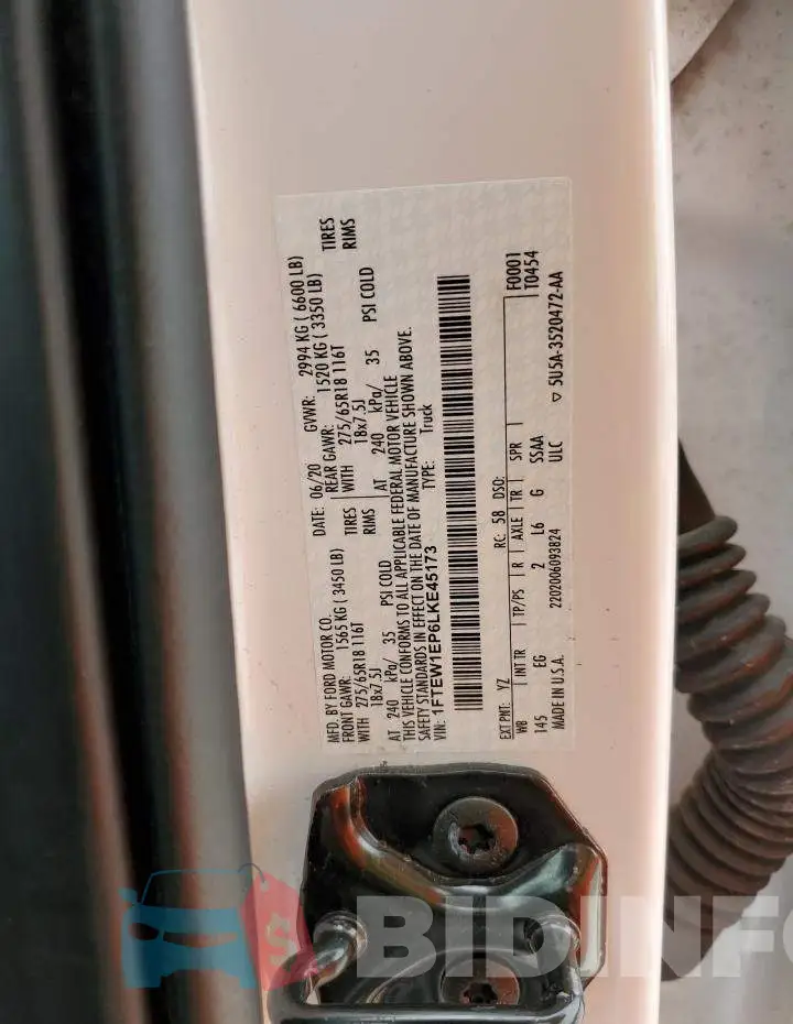 1FTEW1EP6LKE45173 Photo# 12