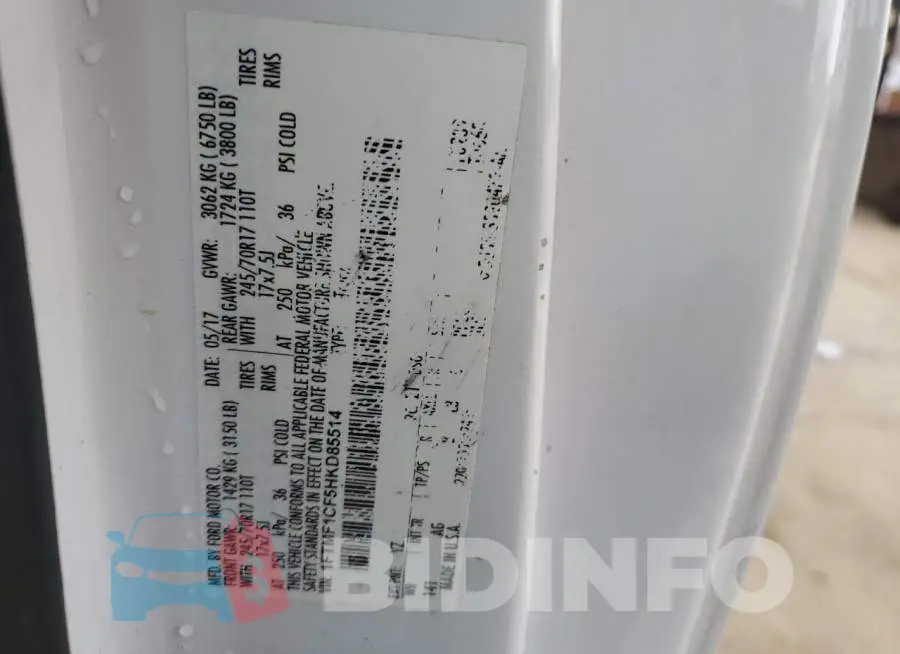1FTMF1CF5HKD85514 Photo# 13