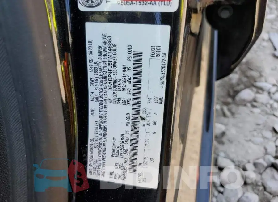 3FADP4FJ5FM146863 Photo# 12