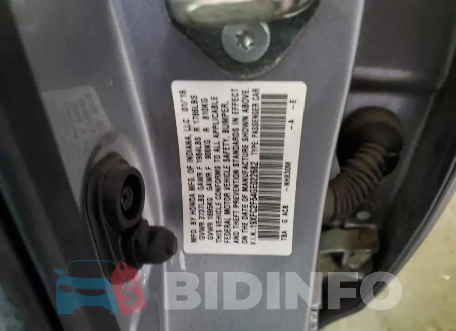 19XFC2F54GE022682 Photo# 12