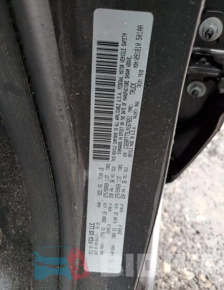 1C6SRFFT5LN167651 Photo# 12