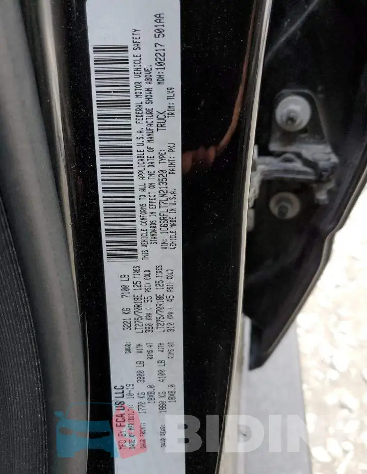 1C6SRFLT7LN213520 Photo# 12