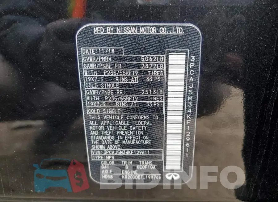 3PCAJ5M34KF129611 Photo# 12