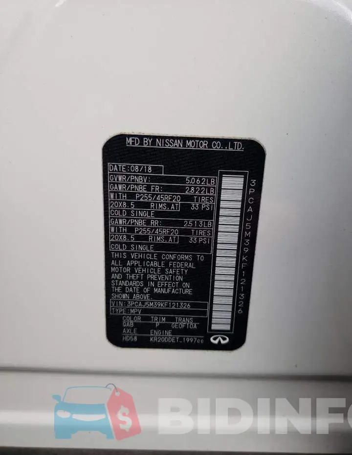 3PCAJ5M39KF121326 Photo# 13