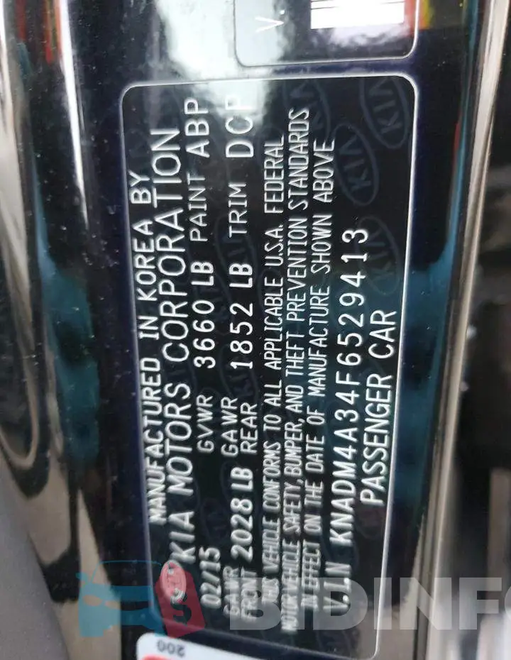 KNADM4A34F6529413 Photo# 12