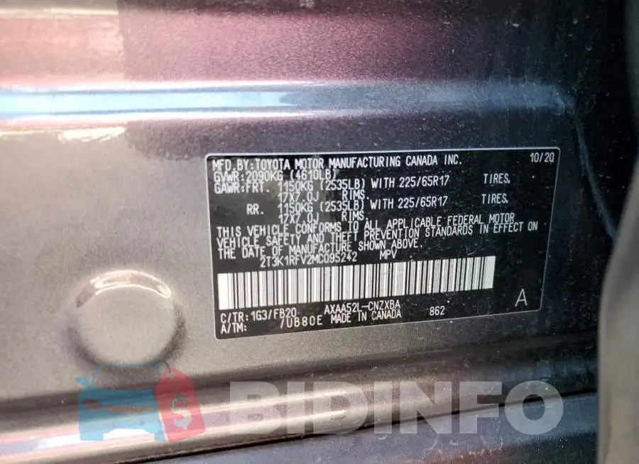 2T3K1RFV2MC095242 Photo# 14