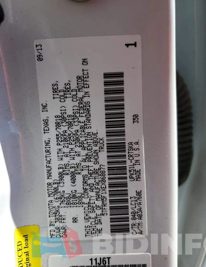 5TFRM5F1XEX068877 Photo# 12
