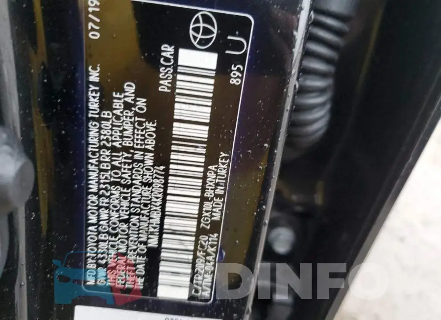 NMTKHMBX4KR098774 Photo# 13