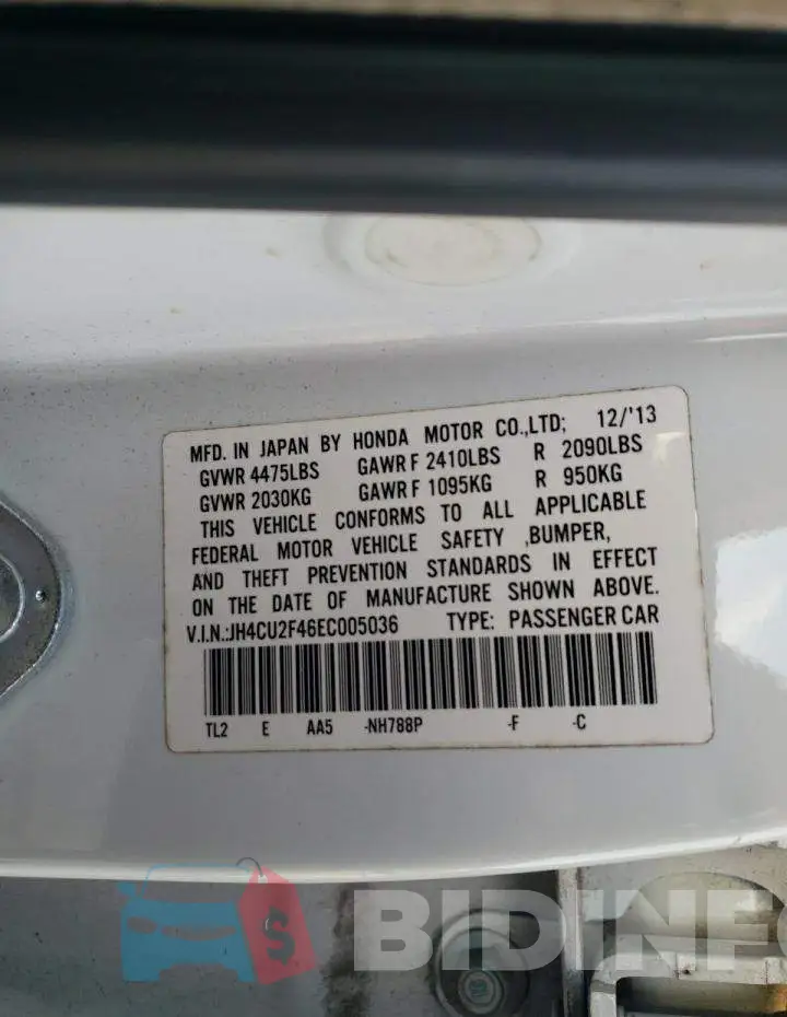 JH4CU2F46EC005036 Photo# 13