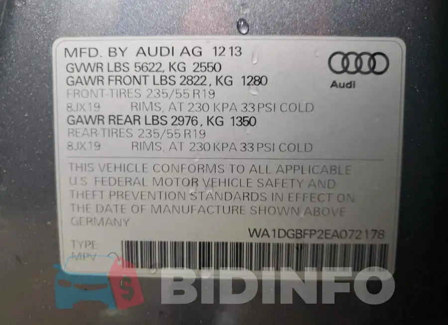 WA1DGBFP2EA072178 Photo# 12
