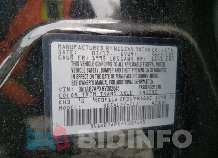 3N1AB7APXHY302645 Photo# 12