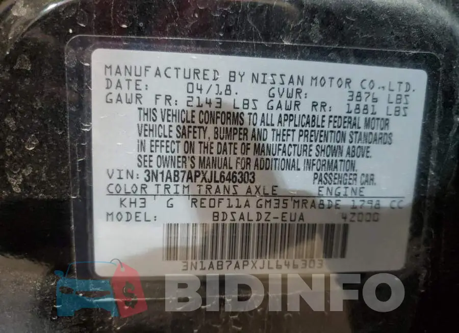 3N1AB7APXJL646303 Photo# 12