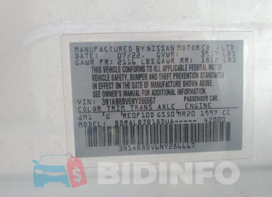 3N1AB8BV6NY286667 Photo# 13