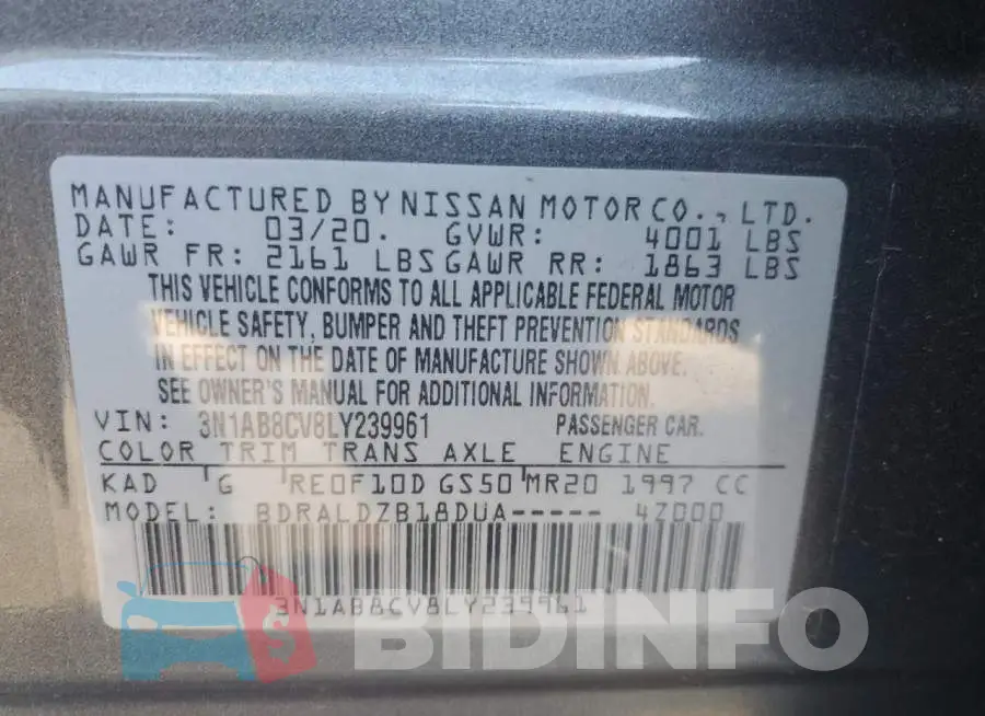 3N1AB8CV8LY239961 Photo# 12