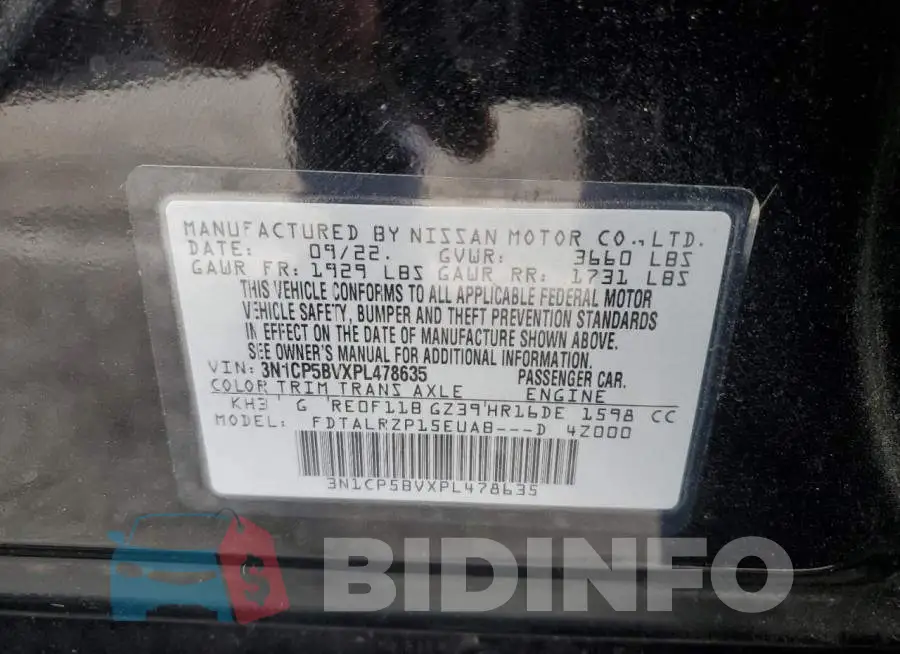 3N1CP5BVXPL478635 Photo# 13