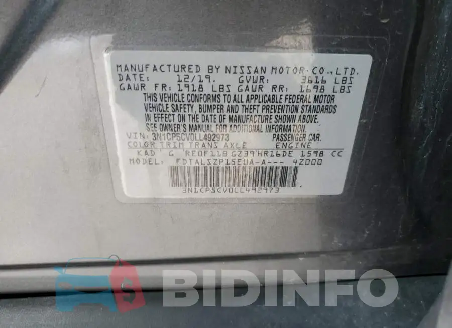 3N1CP5CV0LL492973 Photo# 14