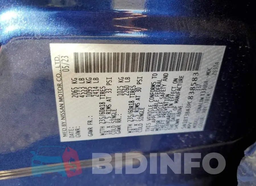 5N1BT3BA3PC838583 Photo# 13