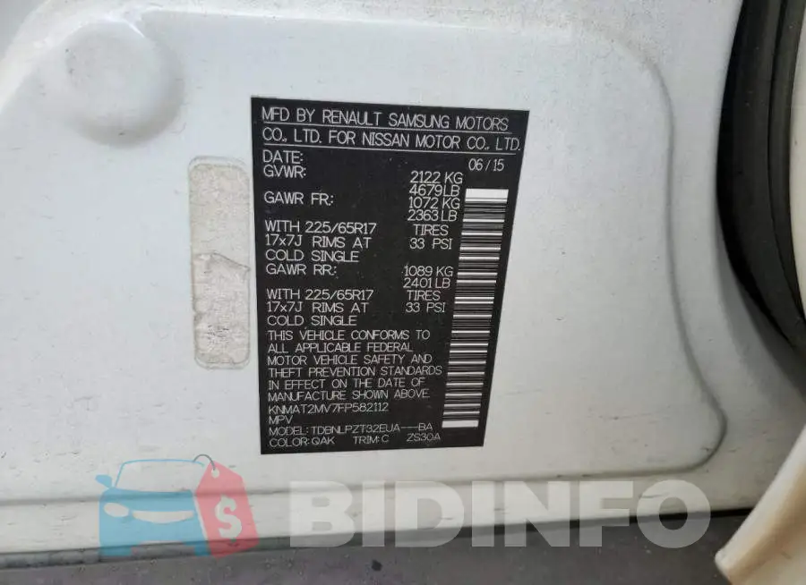 KNMAT2MV7FP582112 Photo# 13