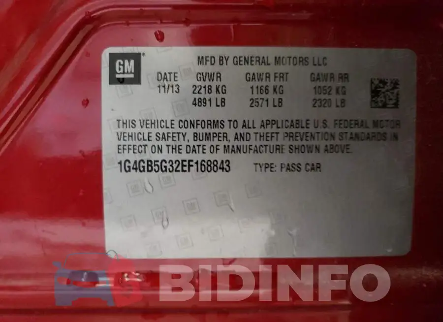 1G4GB5G32EF168843 Photo# 12