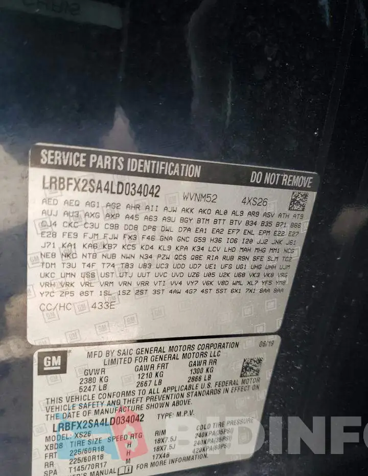 LRBFX2SA4LD034042 Photo# 13
