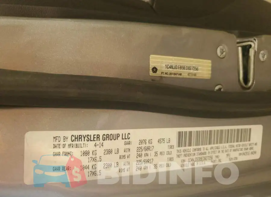 1C4NJDEB9ED827256 Photo# 13