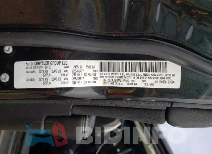 1C4PJMCB7EW125985 Photo# 13