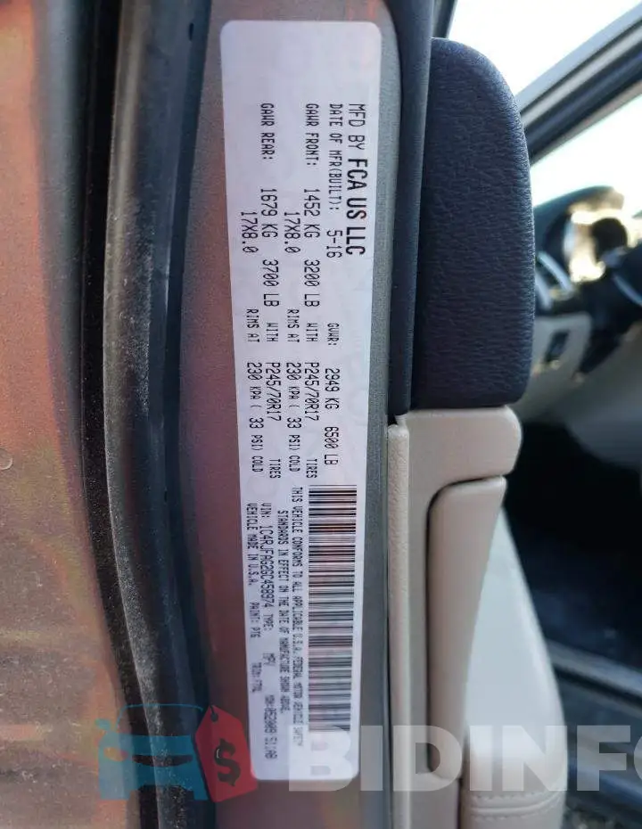 1C4RJFAG2GC458974 Photo# 12