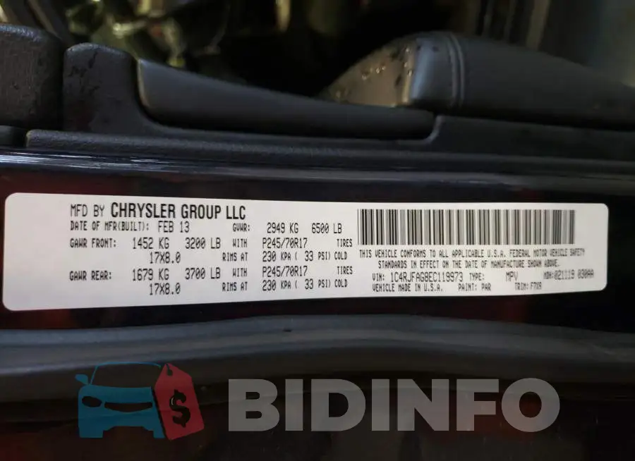 1C4RJFAG8EC119973 Photo# 12