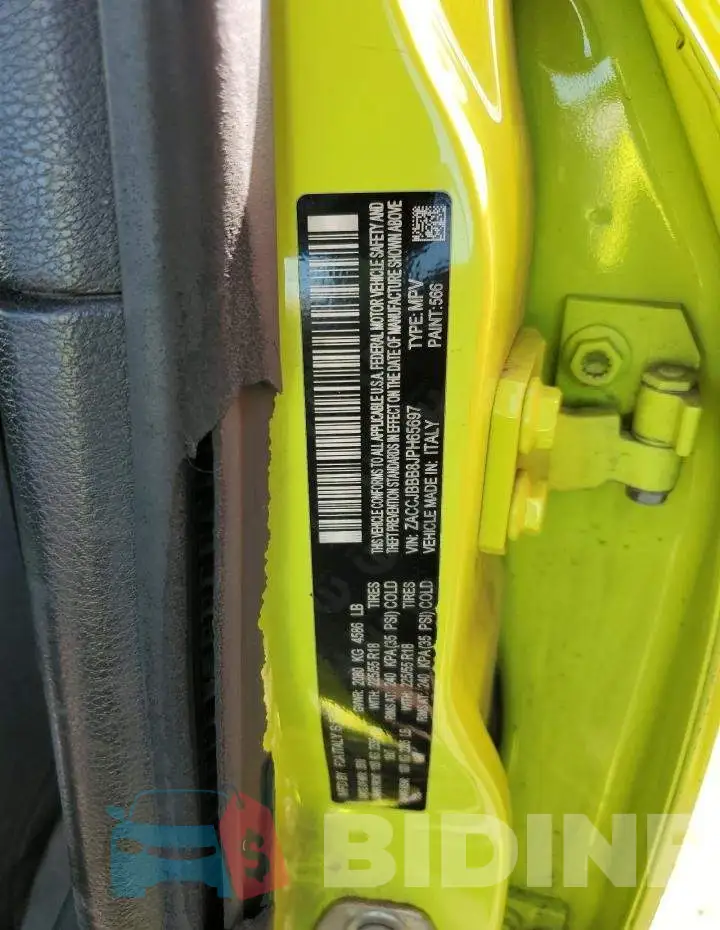ZACCJBBB8JPH65697 Photo# 13