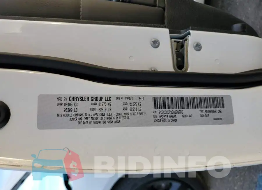 2C3CDXCT9EH368765 Photo# 12