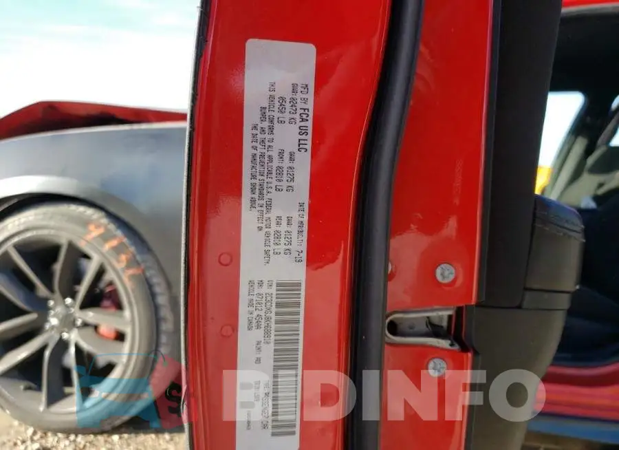 2C3CDXGJ8KH688910 Photo# 13