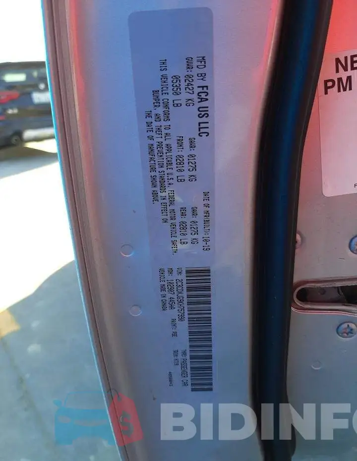 2C3CDXJG9KH757990 Photo# 12