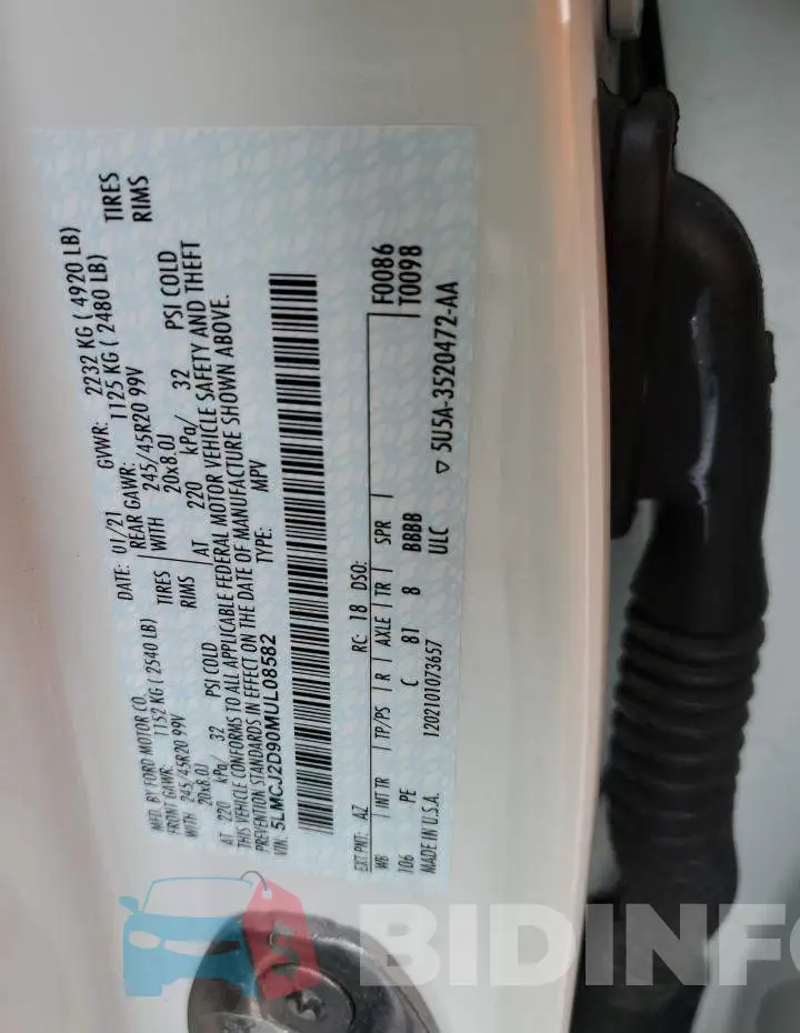 5LMCJ2D90MUL08582 Photo# 12