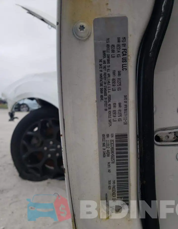 2C3CCABG0KH562570 Photo# 12