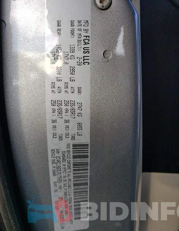 2C4RC1BG3LR177053 Photo# 13